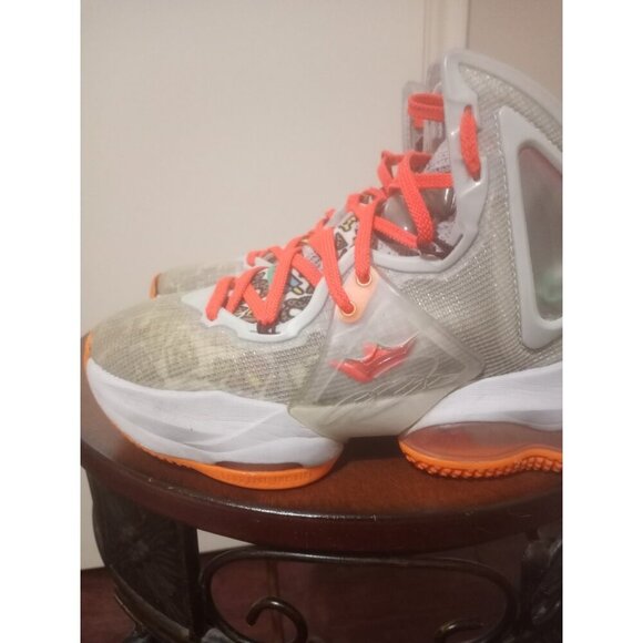 Nike LeBron 19 XIX GS 6Y Fast Food Basketball Shoes Sneakers Orange DD0418-001 - Picture 11 of 16